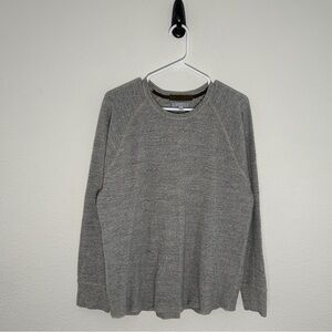 *Unavailable* Wallace & Barnes J. Crew Grey Waffle Knit Thermal Long Sleeve L